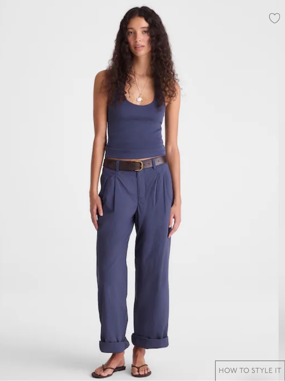 Madewell Navy Wide-Leg Pants
